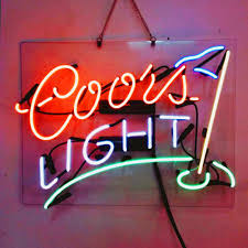 Coors Light Golf Real Glass Beer Bar Neon Light Sign 19x15 Amazon Com