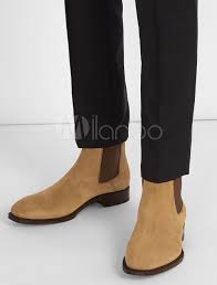A wide variety of light brown chelsea boots mens options are available to you, such as rubber, tpr, and pvc. Suede Ankle Boots Men Round Toe Chelsea Boots Winter Booties Milanoo Com