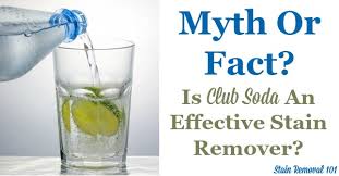 is club soda an effective stain remover