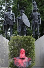 leopold ii baudouin statue vandalized