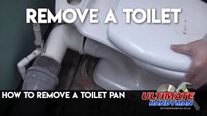 how to remove a toilet pan you