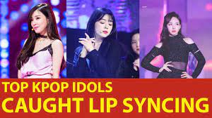 kpop idols lip sync fails 2018