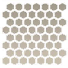 Daltile Urban Putty Hexagon Mosaic Tile
