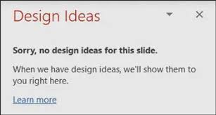 powerpoint design ideas not working