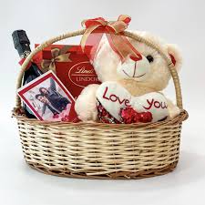 romantic romantic valentines day basket