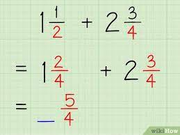 how to add mixed fractions 2 easy