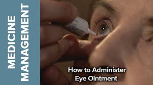 administer eye ointment