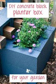 Diy Concrete Block Planter Box