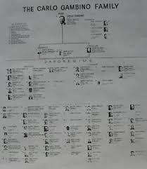 Details About Carlo Gambino 8x10 Photo Mafia Organized Crime Family Chart Mobster Mob Picture