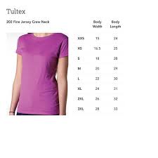 Tultex Shirts Size Chart Best Picture Of Chart Anyimage Org