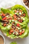 beef and lettuce wraps