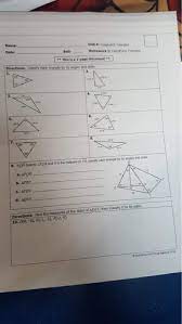 The best thing about these people is their customer service that did not let unit 4 congruent triangles homework 5 answer key me down at all, even though i have been pestering them every few hours even late in the night. Unit 4 Congruent Triangles Homework 5 Answers Key Unit 4 Congruent Triangles Homework 3 Isosceles And Equilateral Triangles Answer Key Gina Wilson