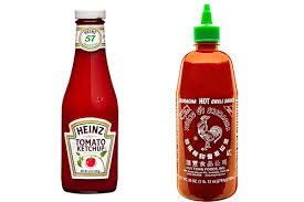 Image result for ketchup and hot sauce