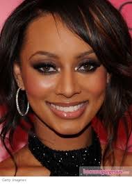 keri hilson brown smokey eyes makeup