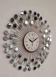 Elegant Metal Glass Wall Clock