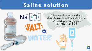 saline solution definition and exles