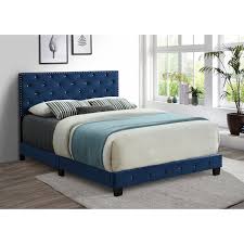 blue velvet bed frame maison caplan