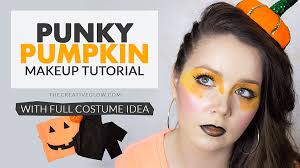 punky pumpkin makeup tutorial full
