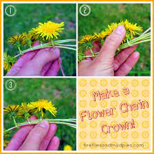 But if you use artificial flowers, you can wear it multiple times. How To Make Flower Chain Crowns For Imaginative Play Fireflies And Mud Pies