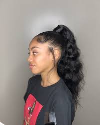 Contemporary two ponytail hairstyle for black hair Pin By S M On 2k19 Hair Ponytail Styles Hair Hair Styles