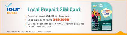 your mobile local prepaid sim csl