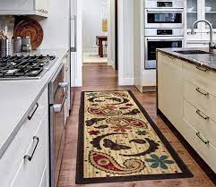 Vinyl flooring, in particular, is susceptible they are excellent, however, when placed in front of kitchen sinks and other work areas. Amazon Com Ottomanson Sara S Kitchen Collection Paisley Design Non Slip Rubber Backing Runner Rug 20 X 59 Beige Home Kitchen