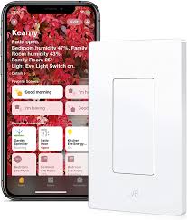 Eve Light Switch Connected Wall Switch Easily Upgrade To Smart Lighting Automate Your Lighting With Schedules Timer Siri App Control Bluetooth Apple Homekit Ios Amazon Com