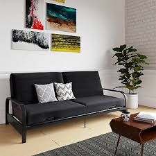size futon sleeper sofa bed metal frame