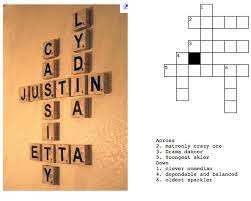 Crossword Puzzle Wall Hanging Idea With