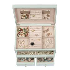 mele co bianca wooden jewelry box in