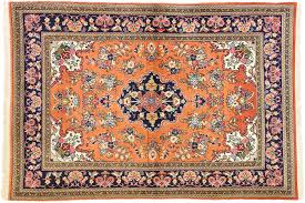 4 x 5 vine persian silk qum rug 74689