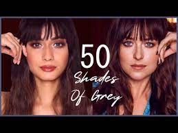 50 shades of grey inspired makeup look