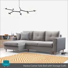 venice corner sofa bed with storage