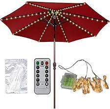 New 104 Led Copper Wire Patio Umbrella