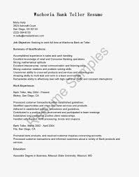 Sample Of Bank Teller Resume With No Experience   http   www     Lead Teller Resume markushenri tk