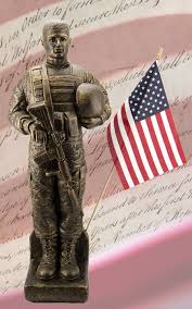 U S Army Soldier Garden Statue