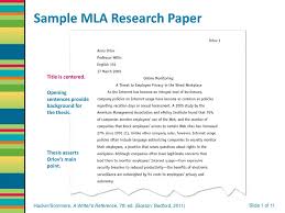 Sample Mla Research Paper Ppt Download