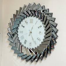 Gray Decorative Large Wall Clock Real
