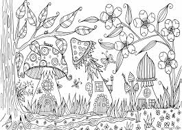 We have a collection of top 20 free printable mushroom coloring sheet at onlinecoloringpages for children to download, print and. Mushrooms Coloring Pages Nature Mushroom Village In Fall Printable 2021 422 Coloring4free Coloring4free Com
