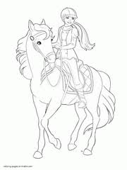 Buy barbie doll & horse: Barbie Coloring Pages 300 Free Sheets For Girls