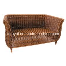 antique design rattan wicker sofa