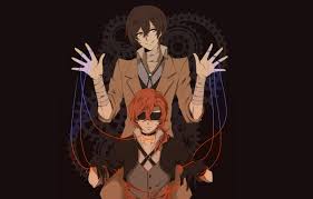 Stray dogs anime matching wallpaper hypebeast wallpaper art cute wallpapers wallpaper manga art anime pictures. Wallpaper Guys Black Background Sestrenki Bungou Stray Dogs Stray Dogs A Literary Genius Nakahara Chuuya Dazai Osamu Images For Desktop Section Syonen Download
