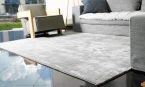 smooth handloom rug silver carpets gr