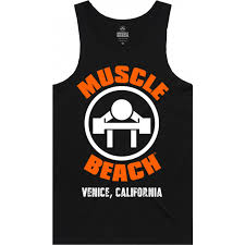 og logo tank top by muscle beach