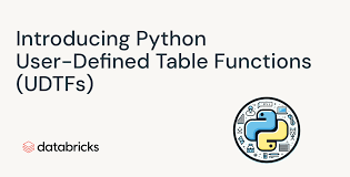 introducing python user defined table