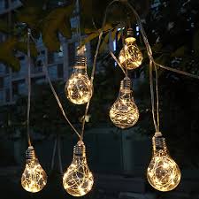copper wire bulb string lights 4m