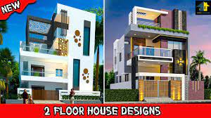 front elevation for double floor house