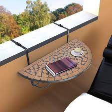 Iron Balcony Mosaic Table Patio Table