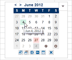 mini calendar and date picker app for