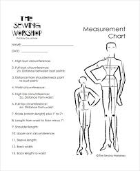 Measurement Chart Templates 9 Free Sample Example Format